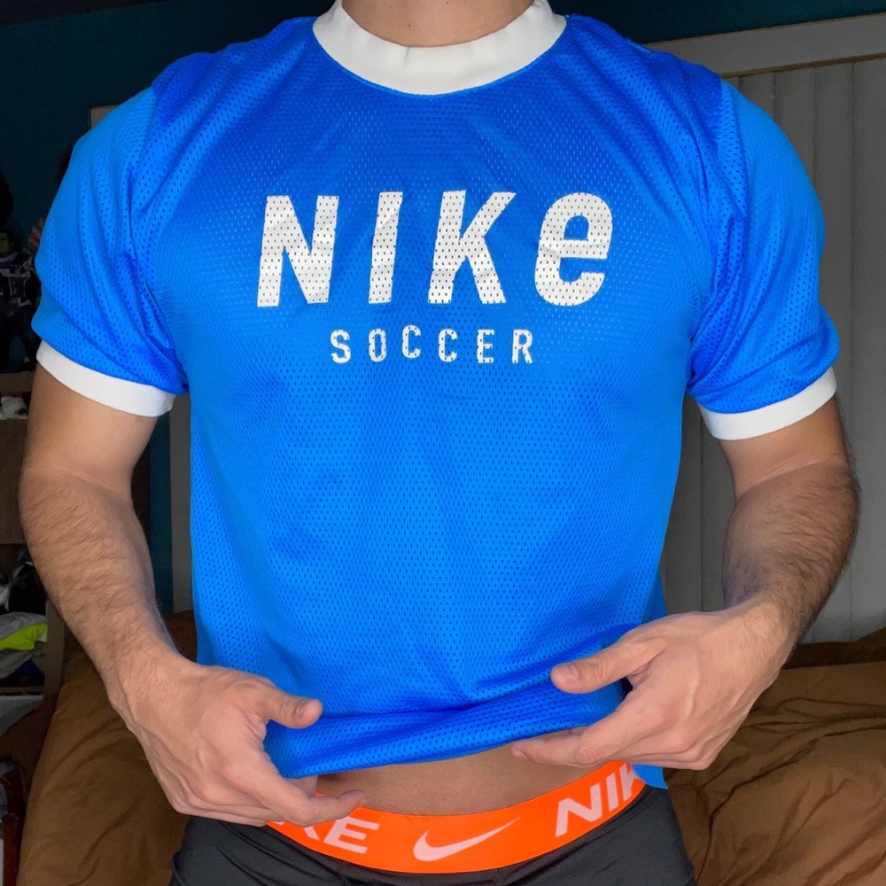 Vintage Nike soccer ringer shirt